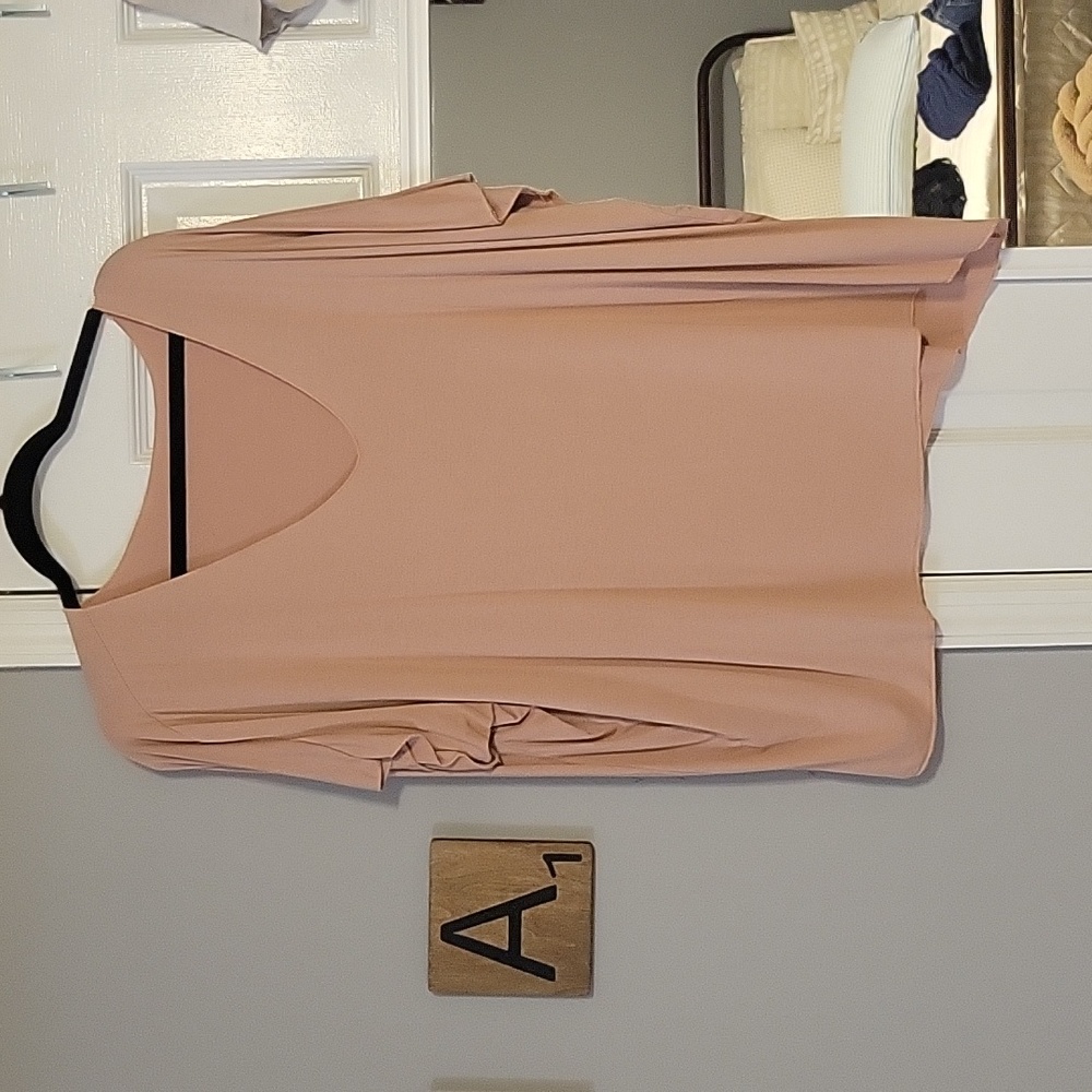 V Neck Batwing Sleeve Tee